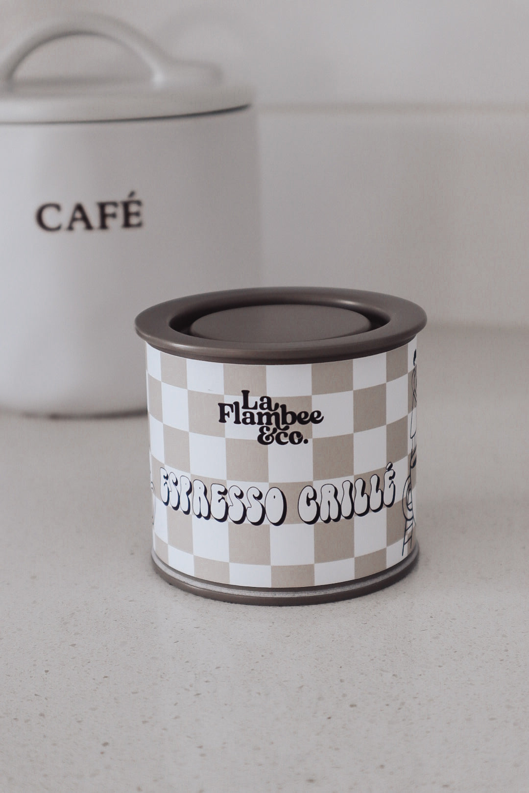 Bougie espresso grillé