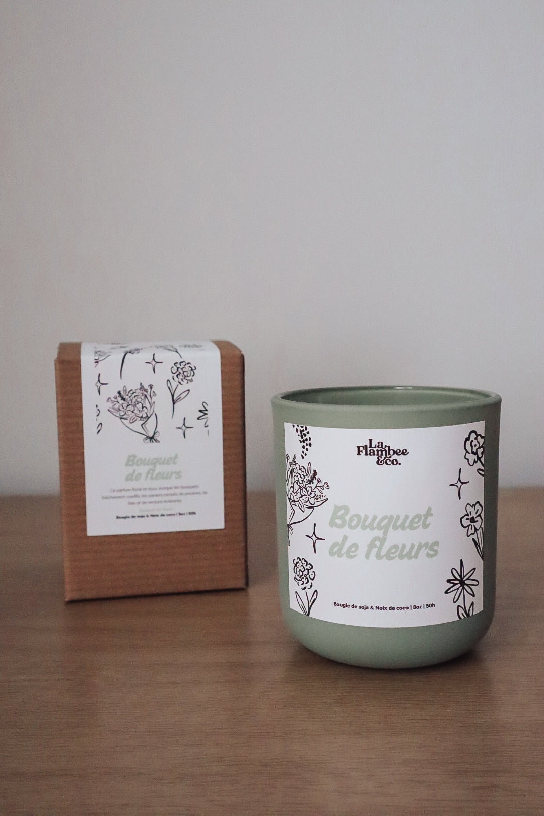 Bougie Bouquet de fleurs