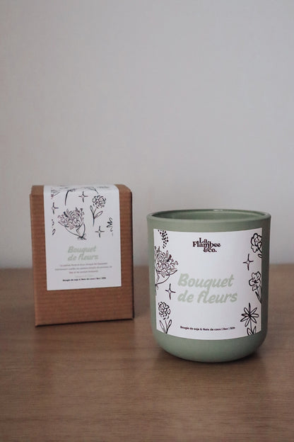 Bougie Bouquet de fleurs