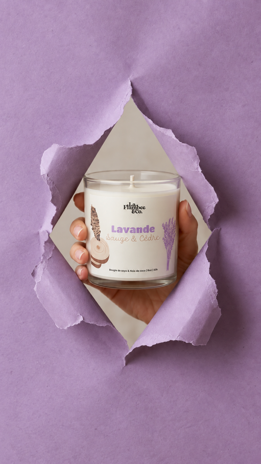 Bougie Lavande, Sauge et Cèdre
