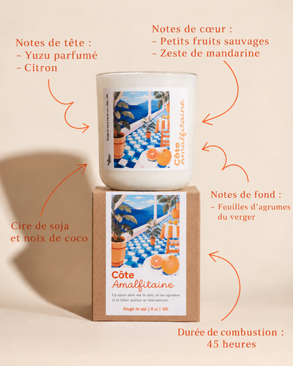 Bougie Côte Amalfitaine
