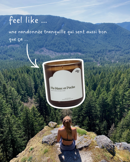 Bougie Pin Blanc et Pêche