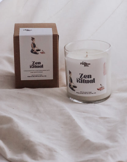 Bougie Zen Ritual au santal et à la sauge, cire de soja, La Flambée & Co.