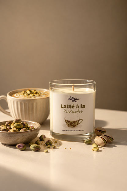 Bougie Latte à la Pistache