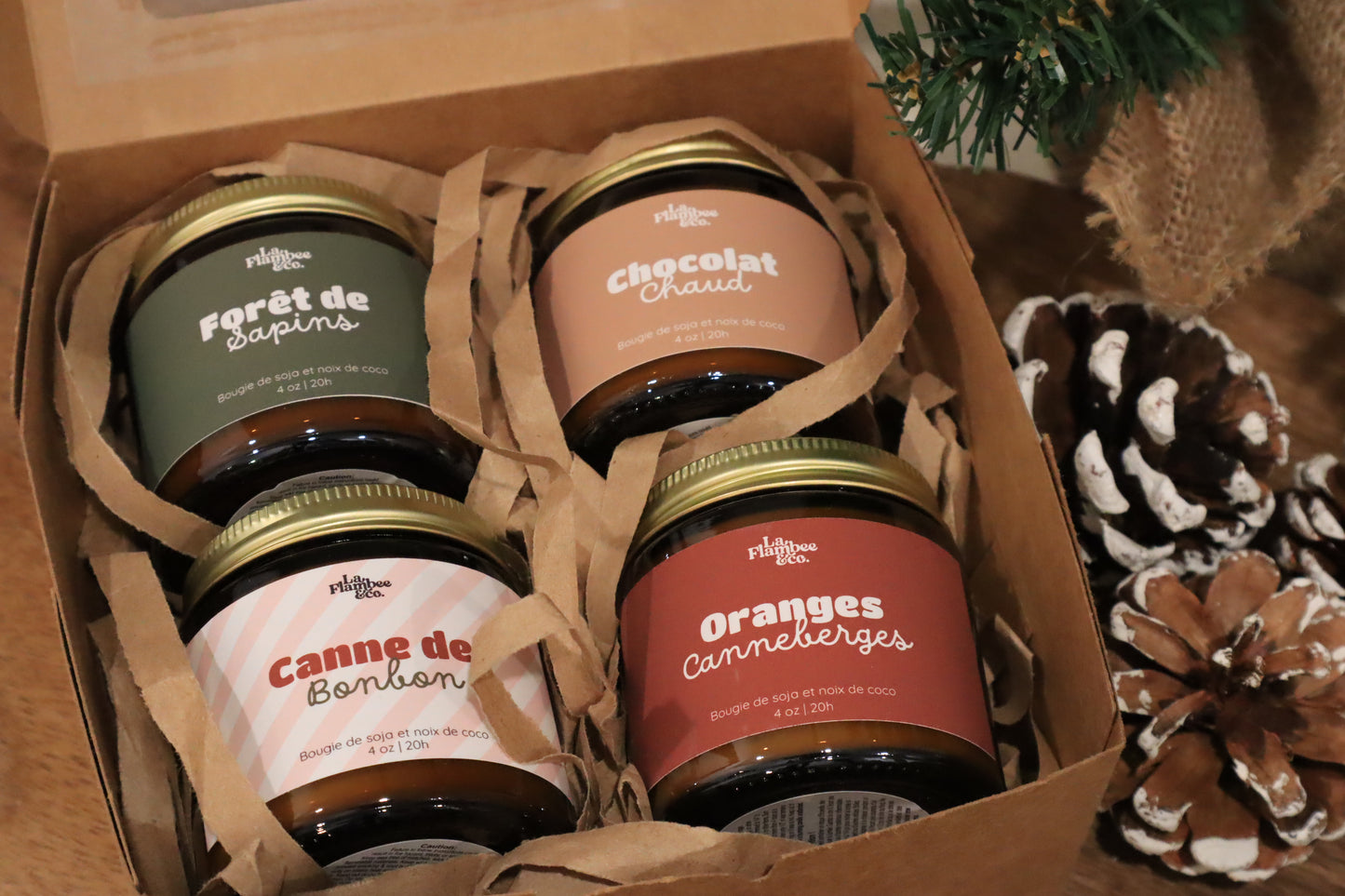 Coffet de bougie de noel 