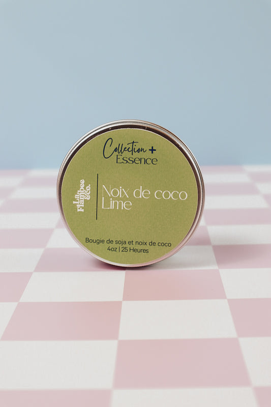 Bougie noix de coco et lime