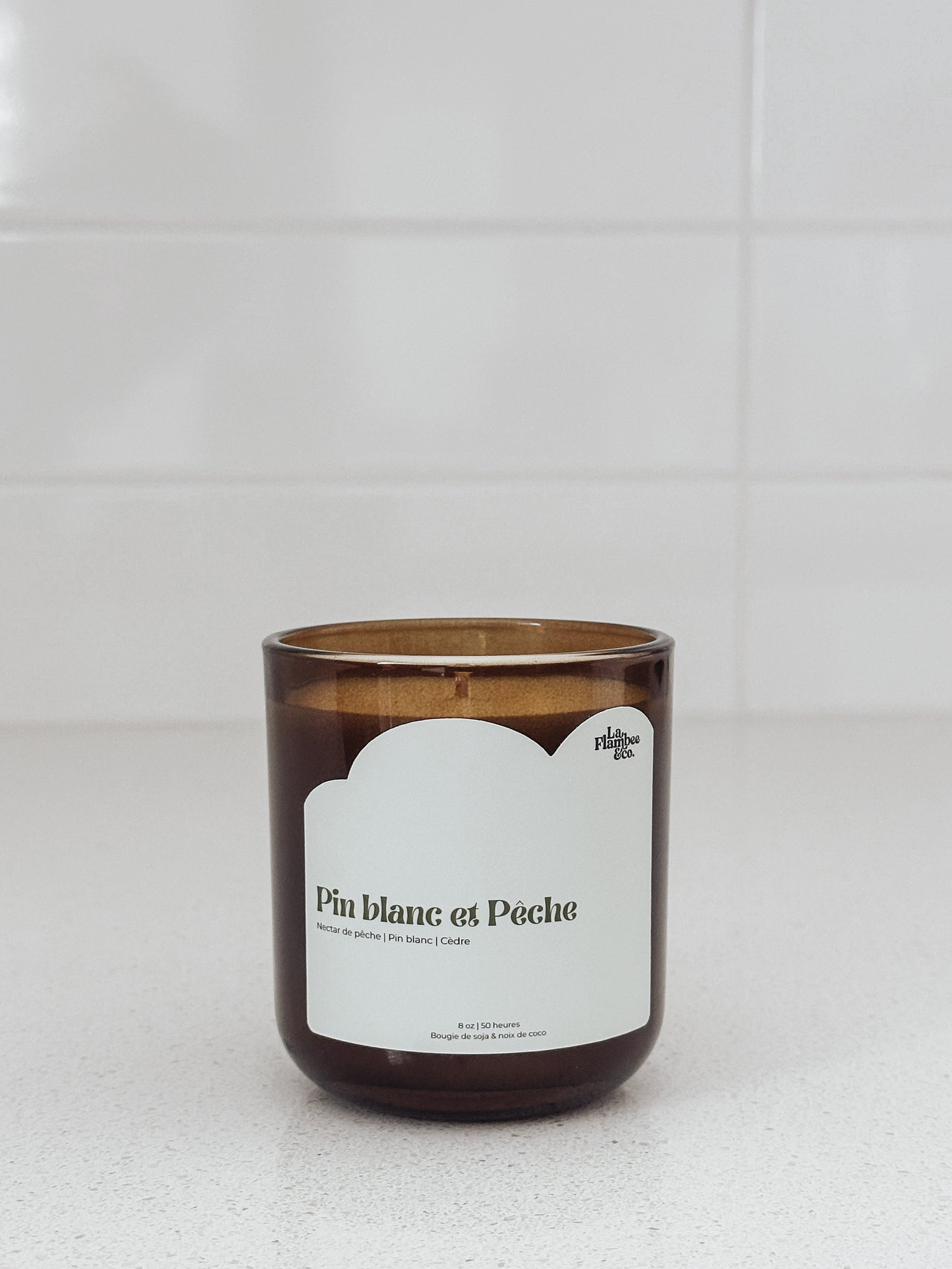 Bougie Pin Blanc et Pêche
