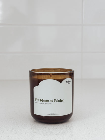 Bougie Pin Blanc et Pêche