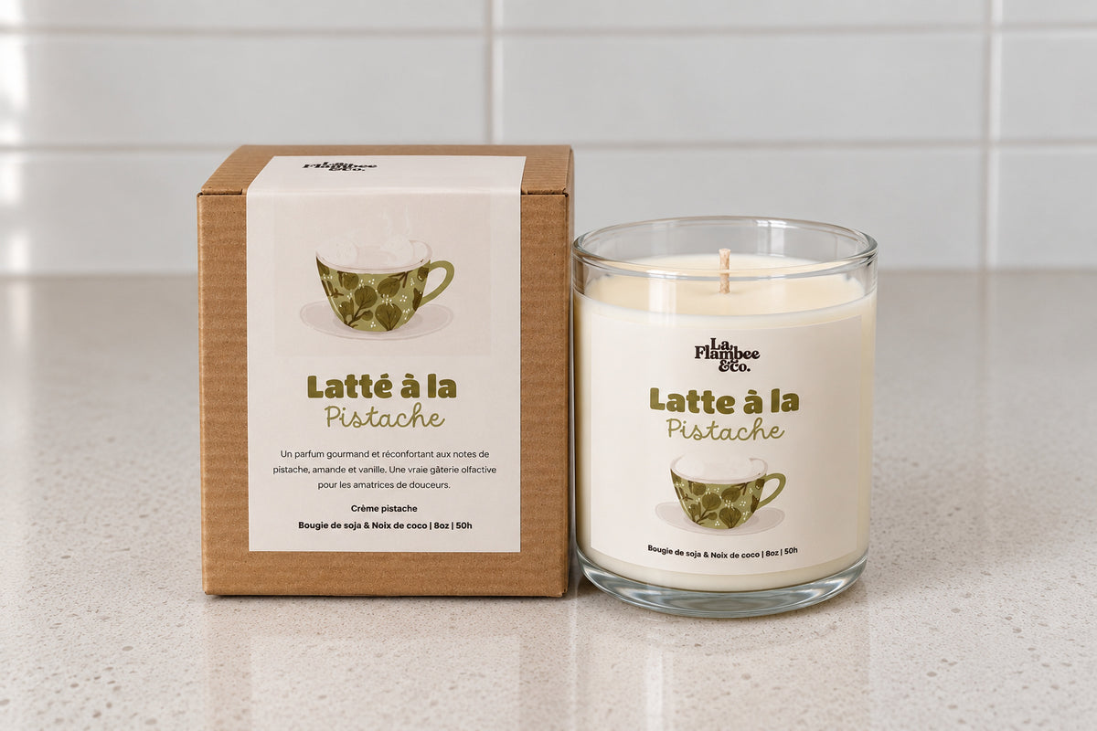 Bougie Latte à la Pistache