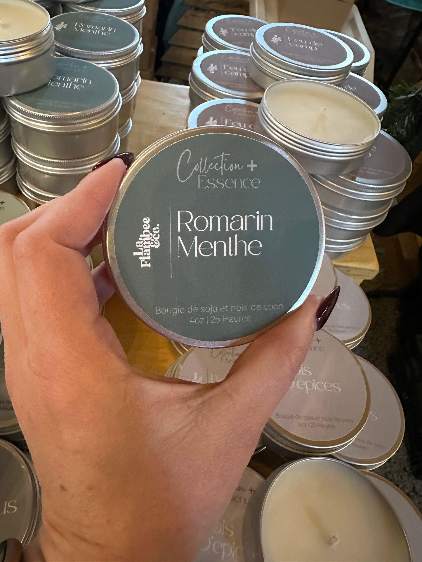 Bougie Romarin et menthe